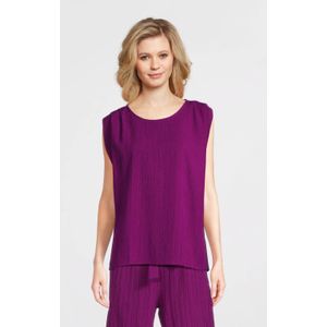 Tramontana - Top - Violet - Mouwloos - Ronde Hals