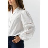 LabeL DOT - Blouse - Wit - Broderie