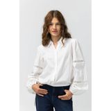 LabeL DOT - Blouse - Wit - Broderie
