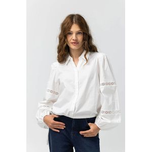 LabeL DOT - Blouse - Wit - Broderie
