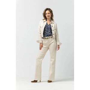 Label Dot - Blazer Aniek - Wit - Dames - Cropped Fit