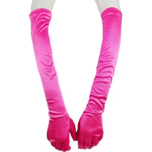 BamBella® Lange Handschoenen Fel Roze onesize Lange Elastische | One Size |
