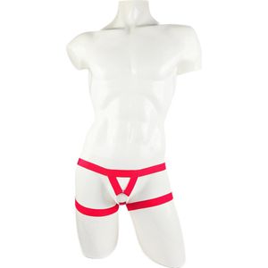 BamBella ® - Maat S/M Sexy Erotische bondage Lingerie Heren onderbroek Rood mannen boxer