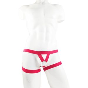 BamBella ® - Sexy Erotische bondage Lingerie Maat L/XL Heren onderbroek Rood mannen boxer