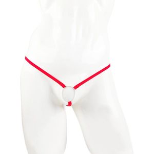 BamBella ® - Sexy Erotische bondage Lingerie Maat S/M onesize Heren onderbroek Rood mannen