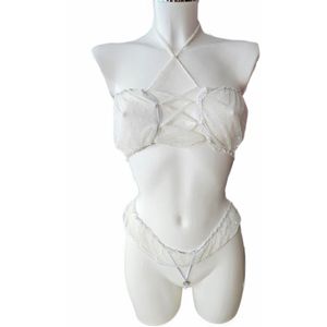 Sexy lingerie set - S/M - kruisloos string - Set erotische kleding dames