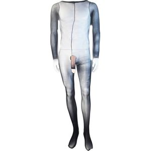 BamBella® - Erotische Panty man pak - Mannenpanty - bodysuit pak kant fetish kleding heren lingerie ondergoed stocking