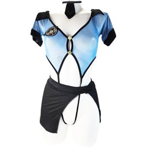 BamBella ® Sexy erotische politie uniform - Maat XS/S - Rollenspel kleding outfit dames