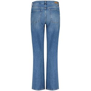 Pantalons - Palazzo - Mid Blue - Katoen/Elasthan