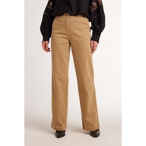 Didi - Straight High Waist Broek - Zand