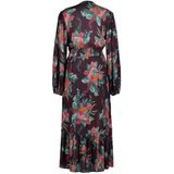 DreiMaster - Jurk - Beige/Bruin - Lange Mouw - Vintage