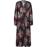 DreiMaster - Jurk - Beige/Bruin - Lange Mouw - Vintage