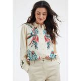 DIDI - Blouse Vista Blue Bloomscape - Blauw - Maat 38