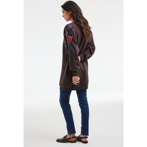 Didi - Gebloemde Sweater - Donkerbruin