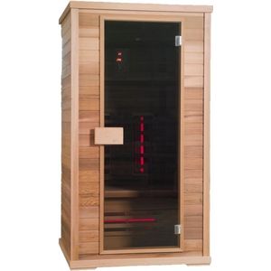 Novum Health Company 2 - Tweepersoons infrarood sauna - met DUO stralers. Geschikt voor aromatherapie, voor een goede gezondheid, Plug&play en eenvoudig op te bouwen