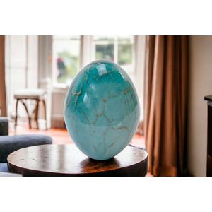 Urn Ovaal Turquoise - Urn - Urn voor Mensen - Urn Hond - Urn Kat - Urn voor thuis - Urnen