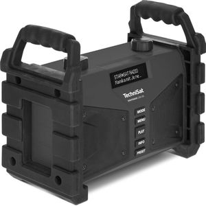 DIGITRADIO 230 OD - Bouwplaatsradio - Zwart - DAB+ DAB FM USB AUX in Bluetooth