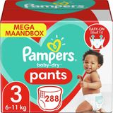 Pampers - Baby Dry Pants - Maat 3 - Mega Maandbox - 288 luierbroekjes