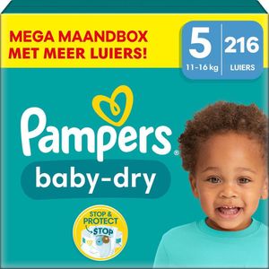 Pampers - Baby Dry - Mega Maandbox - 216 Stuks