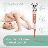 Babydrogist - Digitale Baby Thermometer - Panda - Flexibele Tip - 3 Meetopties
