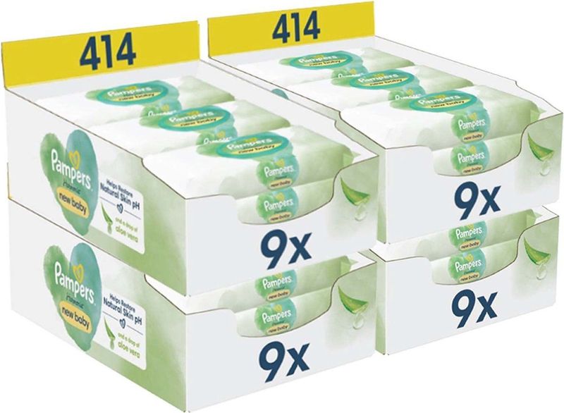 Pampers - Harmonie New Baby - Billendoekjes - 1656 Stuks - Zachte Verzorging
