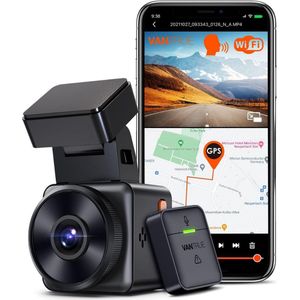 Dashcam voor auto - Mini dashcam met WiFi / wireless camera met HDR nachtshift - loop Recording - G-sensor - 512GB