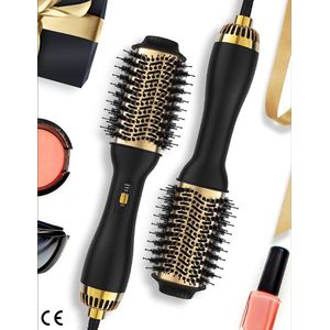 Fohnborstel Professional - 2-in-1 Heteluchtborstel voor Volume, Glans en Styling - Ionische Technologie voor Gezond Haar - Haardroger en Haarborstel in Één - Creëer Salonwaardige Looks