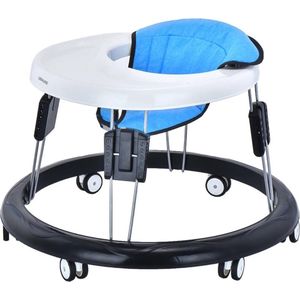 Ubravoo® Loopstoel - Loopstoeltje Baby 6-18 Maanden Peuter - Opvouwbare Loopstoel Meisje Jongen Met 9 Verstelbare Hoogtes - Blauw