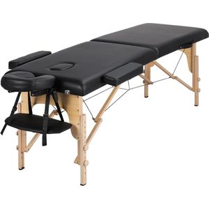Behandeltafel - Massagetafel Inklapbaar Met Hoofdsteun & Armsteun - Massage Bed 250kg Draagkracht - 213x82 cm