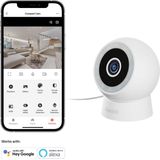 Hombli 2K Compact Model - Beveiligingscamera - Bewakingscamera voor buiten - Nachtzicht Kleur - Bewegingsdetectie - Wit