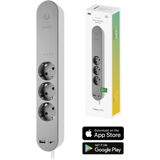 Hombli - Slimme Stekkerdoos - 3-Voudig - 1x USB 1x USB-C met Schakelaar - 1.5m Snoer