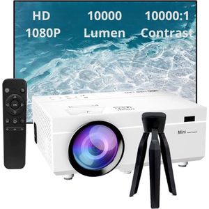 Mini Projector - 7500 Lumens - Full HD 1080P Beamer - Draagbare Projector - Mini Film Projector
