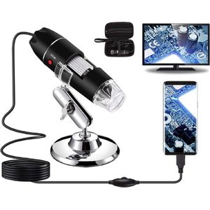Digitale Microscoop - 40x1000x Vergroting - Endoscoop Camera - met Draagtas en Metalen Standaard