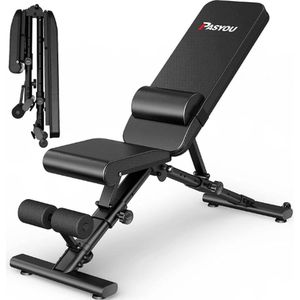 Halterbank - Verstelbare Fitnessbank - Opvouwbare Gewichthefbank - Trainingsbank - Weight Bench - 400kg Gewichtsbelasting