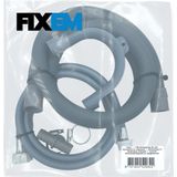 Fixem® - 1.5M Verlengslang Set - Voor Wasmachine en Vaatwasser - Inclusief Afvoerverbindingsstuk en Slangklemmen