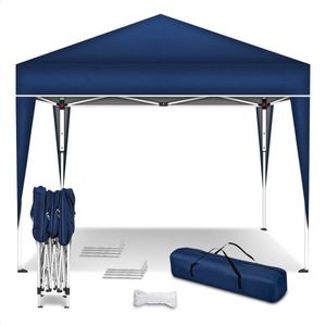 Partytent - Partytenten - Paviljoen 3x3 - Opvouwbaar en Easy Up - Weerbestendig - Waterdicht Dak - Blauw