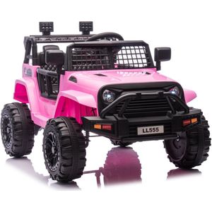Elektrische Kinderauto - Roze - 12V - Accuvoertuigen - Met Afstandsbediening