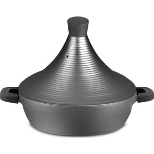 KLAUS - Brood en boter bakplaat -Plancha- Spiraal -Tajine- Rond 32 cm Alle branders inclusief Inductie Gegoten aluminium (36 cm