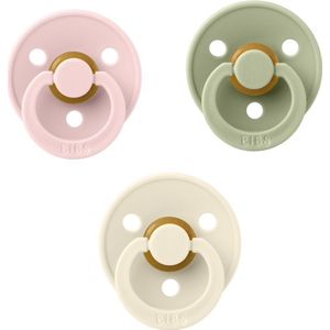 Bibs fopspeen 6-18 maand set 3 stuks Blossom,Sage en White maat 2
