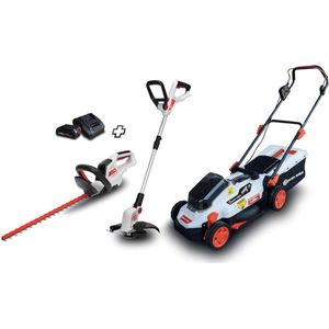 ST Brands - Grasmaaier - Bladblazer - Edger - Kit - 3 oplaadbare machines 20v max - + 2 batterijen