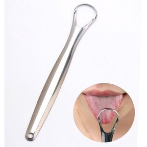 CHPN - Tongschraper - Tong reiniger - Schraper voor toch - Tong schoonmaken - Schone tong - Mondhygiëne - RVS - Frisse mond- Tongreiniger