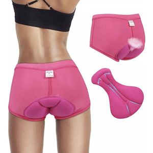 CHPN - Fietsbroek - Zeembroekje - Fiets ondergoed - Met zeem - XXL - Valt klein - Unisex - Onderbroek voor fietsen - Fietsshort - Bilpijn bij fietsen - Roze