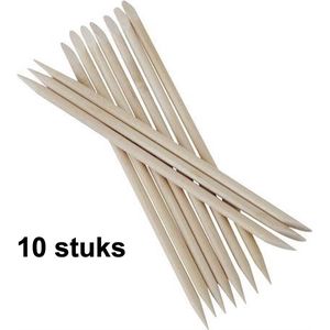 CHPN - Bokkepootjes - Nagelriem houtjes - Manicure - Pedicure - Hout - Nagelriemverzorging - Cuticle Pusher - Bokkepoot - Manicure - Pedicure - 10 stuks