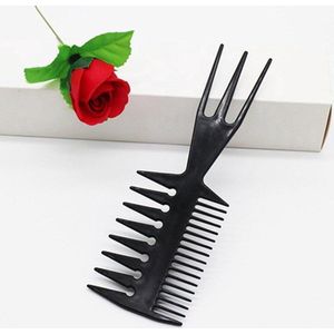 CHPN - Kam - Afrokam - Grove kam - 3-Way-Kam - Zwart - Styling tool - Kapper accessoire - Kammen