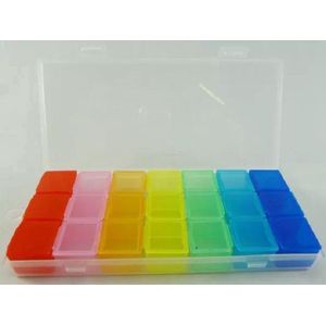 CHPN - Pillendoos - 7 Dagen - 3 Vakjes Per Dag - Kleurcodes