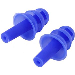 CHPN - Oordoppen - Ergonomisch - Oordop - Blauw - 1 paar - Zachte oordop - Reis oordop - Siliconen - Universeel - Slaap oordop