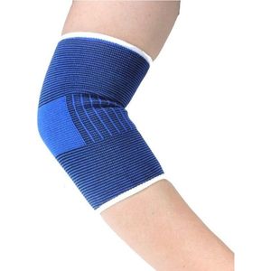 CHPN - Elleboog brace - Elleboog band - Elastische brace - Pijn aan elleboog - One size - Elastisch - Universeel - Elleboog ondersteuning - Blauw