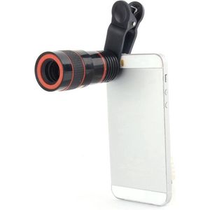 CHPN - Zoomlens voor smartphone - Telefoon Lens - 8 x Zoom - Smartphone Lens - Clip on - Foto's maken met smartphone - Inzoomen - Universeel - Losse lens voor telefoon