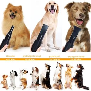 Hondenfohn - Krachtige 2800W Blower Hondenföhn met Instelbare Snelheid en Professionele Haardroger: Complete Huisdierdroger en Verzorgingskit met 4 Sproeiers en Slang voor de Ultieme Hondenverzorging