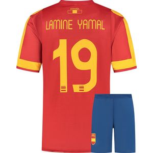 Spanje Voetbaltenue Yamal - Voetbaltenue Kinderen - Shirt en Broekje - Jongens en Meisjes - Volwassenen - Heren en Dames-116